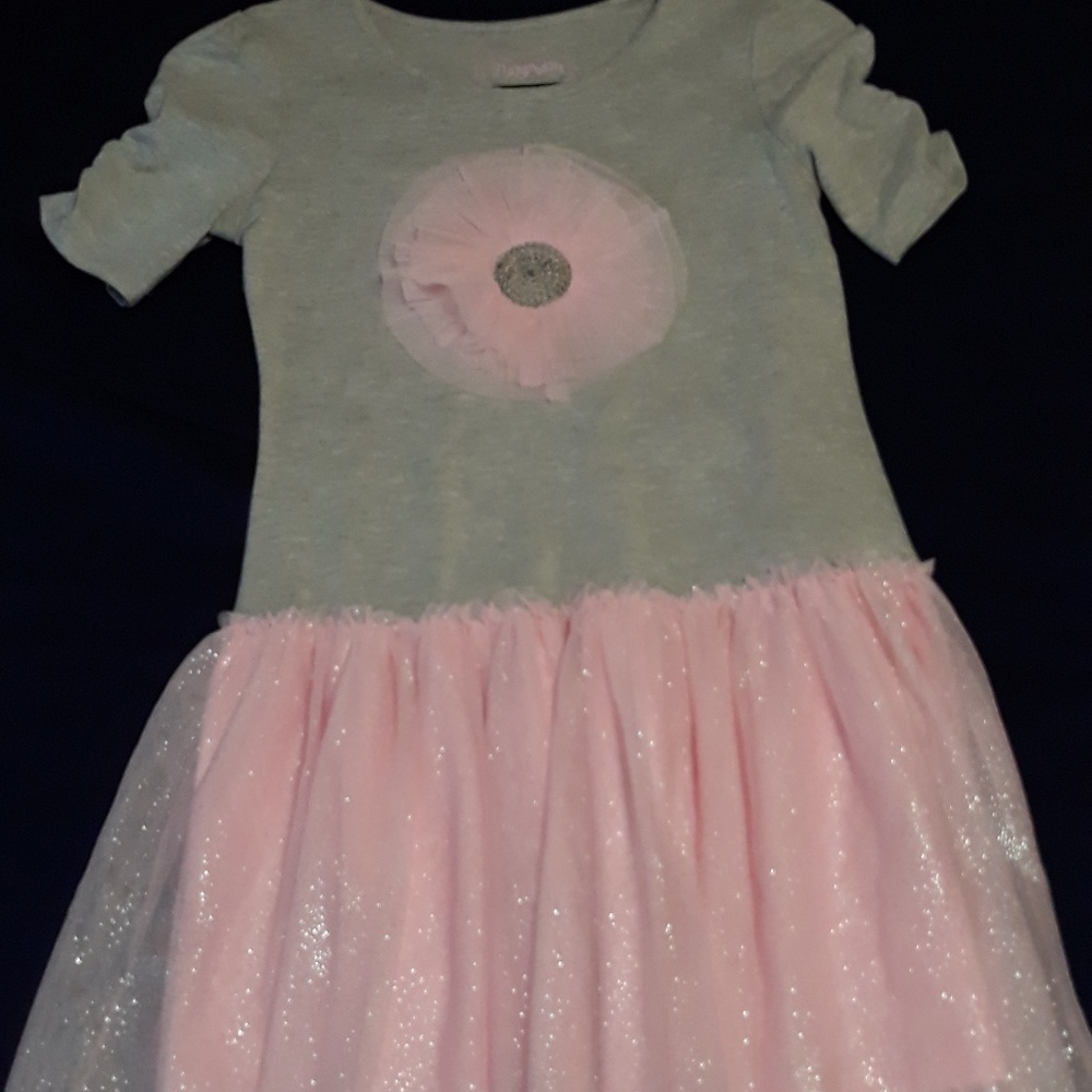 Pink sparkle flower dress